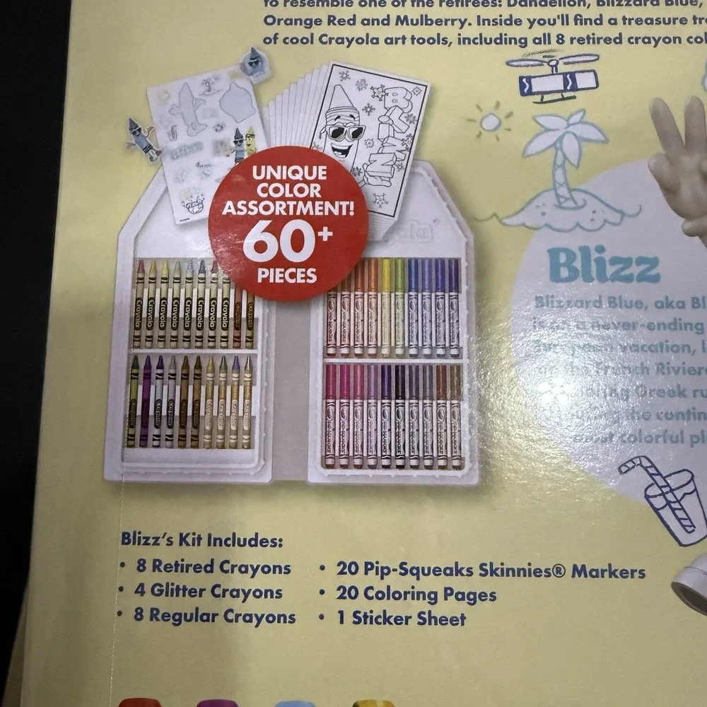 2025 CRAYOLA Limited‎ Edition Retired Colors Art Set New Release 60 Pieces Blizz